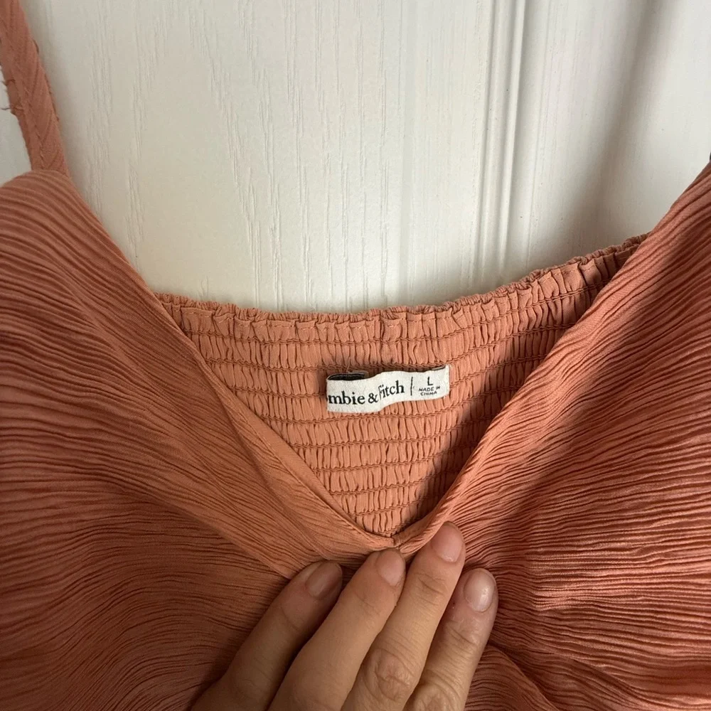 Abercrombie & Fitch crinkle maxi dress
